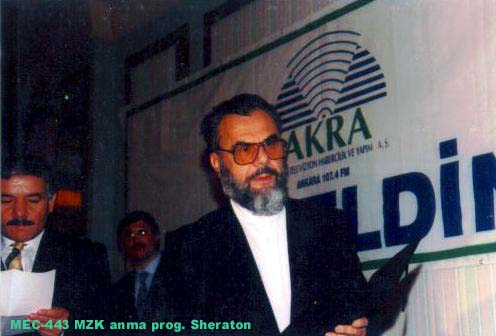 M. Zahid KOTKU Rh.A'i anma program Sheraton - (1995)